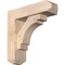 Ekena Millwork Merced Craftsman Smooth Bracket w/ Offset Brace, Douglas Fir, 5 1/2"W x 18"D x 18"H BKT0604X18X18MRC04SDF - alternate 1
